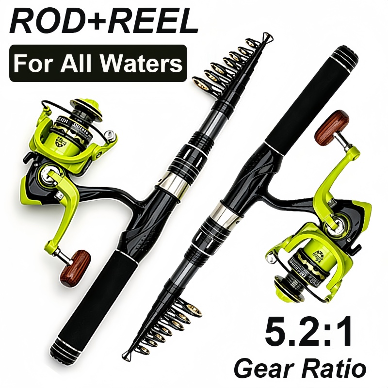 Fishing Rod Spinning - Spinnrute und -rolle Kombi 1,5-2,4m Carbon-Meerestange