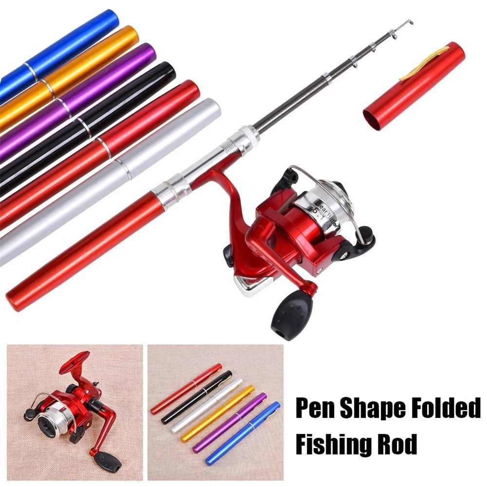 Fishing Rod Ice - Ultraleichte Tragbare Angelrute im Stift-Design, Spinnrute,