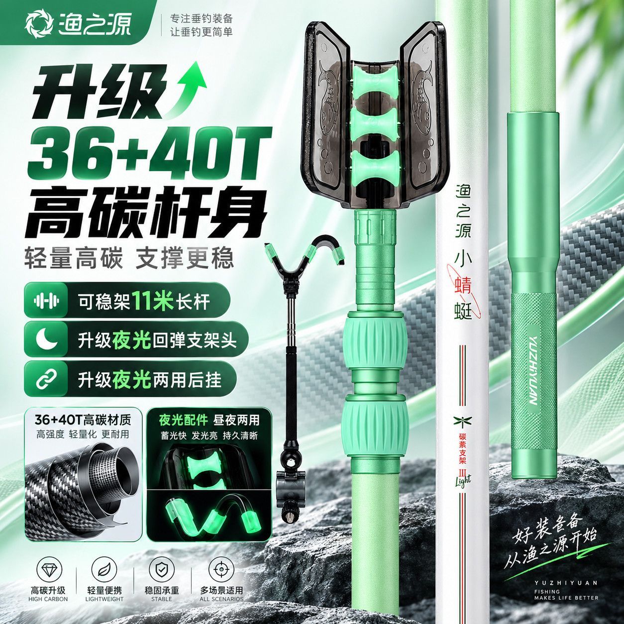Yuzhiyuan Kleiner Libellen-Tur – Fishing Rod Carbon Fiber Bewertung und Preis